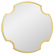 Зеркало в золотой фигурной раме Planet Gold (Планет) Svart Ø80 см 