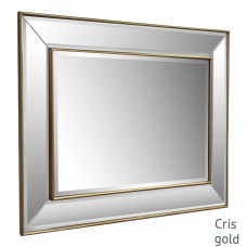 Зеркало в зеркальной золотой раме Cris Gold 